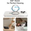 Anker FlexStand Magnetic Phone Case, Anti-Slip, Drop Resistant, Protective Case with Ring Stand, Compatible MagSafe, Exclusively Designed for iPhone 15 6.1 Inch(Clear)