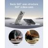 Anker FlexStand Magnetic Phone Case, Anti-Slip, Drop Resistant, Protective Case with Ring Stand, MagSafe Compatible, Exclusively Designed for iPhone 16 Pro(Clear)