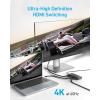 Anker HDMI Switch 4K@60Hz Two-way Switch, 2 in 1 Output with Smooth Finish, Supports HDR, 3D, Dolby, Compatible with Laptops, PC, Xbox Series, PS5/PS4, Projector, etc.(4 in 1)