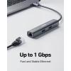 Anker Hub Adapter, 5 in 1 USB C Adapter with USB C 4K to HDMI, Ethernet Port, 3 USB 3.0 Ports, for MacBook Pro, iPad Pro, XPS, Pixelbook, etc