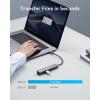 Anker Hub Adapter, 5 in 1 USB C Adapter with USB C 4K to HDMI, Ethernet Port, 3 USB 3.0 Ports, for MacBook Pro, iPad Pro, XPS, Pixelbook, etc
