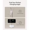 Anker Induction Charger iPhone Charging Base 15W, Adjustable Stand 2-in-1, USB-C Cable 1.5m, Dual LED, Ultra Fast MagSafe for iPhone Series 17/16 and 5W for AirPods (No AC Adapter)(White1)