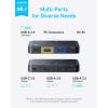 Anker KVM switch allows switching between 2 computers with a single click.With 2-in-1 USB-A cable and 3 USB 3.0 ports, it ensures fast transfer for computers, keyboards, mice, and more
