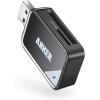 Anker Lecteur de Carte USB 8-en-1 pour Cartes SDXC, SDHC, SD, MMC, RS-MMC, TF, Micro SDXC, Micro SD, Micro SDHC et UHS-I(2-Slot)