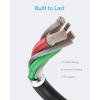 Anker [MFi Certified] PowerLine II Lightning Cable 30 cm – The new indestructible cable for iPhone X / 8/8 Plus / 7/7 Plus / 6/6 Plus / 5S / C and iPad(Black)