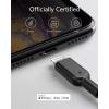 Anker [MFi Certified] PowerLine II Lightning Cable 30 cm – The new indestructible cable for iPhone X / 8/8 Plus / 7/7 Plus / 6/6 Plus / 5S / C and iPad(Black)