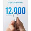 Anker [MFi Certified] PowerLine II Lightning Cable 30 cm – The new indestructible cable for iPhone X / 8/8 Plus / 7/7 Plus / 6/6 Plus / 5S / C and iPad(White.)