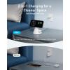 Anker MagGo iPhone 15W 2-in-1 Induction Charger, MagSafe Compatible, Ultra-Fast, Qi2 Certified, Adjustable and Super Durable Charger for iPhone 16/15, AirPods Pro and Plus (Adapter Not Included)(white)