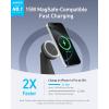Anker MagGo iPhone 15W 2-in-1 Induction Charger, MagSafe Compatible, Ultra-Fast, Qi2 Certified, Adjustable and Super Durable Charger for iPhone 16/15, AirPods Pro and Plus (Adapter Not Included)(Black)