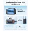 Anker Nano External Battery 10000mAh with Retractable InstaCord Cable 70cm, Compact Power Bank 45W Max Power Bank, Smart Display, for iPhone 17 Pro Max, iPad, Galaxy, Pixel(Black)
