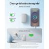Anker Nano External Battery 10000mAh with Retractable InstaCord Cable 70cm, Compact Power Bank 45W Max Power Bank, Smart Display, for iPhone 17 Pro Max, iPad, Galaxy, Pixel(white)