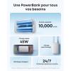 Anker Nano External Battery 10000mAh with Retractable InstaCord Cable 70cm, Compact Power Bank 45W Max Power Bank, Smart Display, for iPhone 17 Pro Max, iPad, Galaxy, Pixel(white)