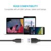 Anker [Pack of 3] PowerLine USB C to USB 3.0 Cables with 56k Ohm Resistance for USB Type C Devices (Samsung Galaxy S9/8/8, New MacBook, Sony XZ, LG V20/G5/6, Google Pixel…)