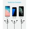 Anker Powerline II 3-in-1 Cable, USB C/Lightning/Micro USB Cable for iPhone, iPad, Huawei, HTC, LG, Samsung Galaxy, Sony Xperia, Android Smartphones etc. (0.9 m)(Black)