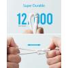 Anker Powerline II 3-in-1 Cable, USB C/Lightning/Micro USB Cable for iPhone, iPad, Huawei, HTC, LG, Samsung Galaxy, Sony Xperia, Android Smartphones etc. (0.9 m)(white)