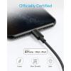 Anker Premium Lightning Cable Nylon MFi Certified for iPhone Charger iPhone 14/14 Plus/14 Pro Max/14 Plus/14 Plus/13/12, iPad Pro Air [2-Pack] (1m)(2-Black)