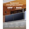 Anker SOLIX RS40P Balcony Panel Set for Tilt Mounting Smooth Black Photovoltaic Solar Panel 2 x 440 W IBC Module N Type 22.7% Efficiency WiFi Inverter 600 W