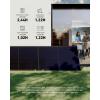 Anker SOLIX RS40P Balcony Panel Set for Tilt Mounting Smooth Black Photovoltaic Solar Panel 2 x 440 W IBC Module N Type 22.7% Efficiency WiFi Inverter 600 W
