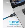 Anker Thunderbolt 3.0 Cable 0.7 m, Supports 100W Charging/40Gbps Data Transfer USB C to USB C Cable, Ideal for Type-C MacBooks, Dell, iPad Air 4, iPad Pro 2020, Pixel, Hub, Docking, and More(2.3ft)