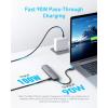 Anker USB C Hub (5-in-1), 4K 30Hz HDMI with 100W Max Power Delivery, USB-C and USB-A 5GB/s Data Ports, Compact and Stylish for MacBook, Lenovo, Dell XPS, HP and Others (Charger Not Included)