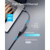 Anker USB C to 2.5Gbps Ethernet Adapter, Portable Aluminum PowerExpand USB C to Gigabit Ethernet Adapter for MacBook Pro, MacBook Air, iPad Pro 2021 and Later, XPS