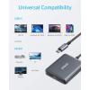 Anker USB C to Dual HDMI Adapter, Compact and Portable, Supports 4K@60Hz and Dual 4K@30Hz, for MacBook Pro, MacBook Air, iPad Pro, XPS, and More
