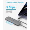 Anker USB Hub, 332 USB C Hub 5 in 1 with 4K HDMI Display, 5Gbps Data Port and 2 USB A Ports for MacBook Pro, MacBook Air, Dell XPS, Lenovo Thinkpad, HP Laptops and More(Grey)