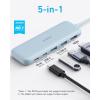 Anker USB Hub, 332 USB C Hub 5 in 1 with 4K HDMI Display, 5Gbps Data Port and 2 USB A Ports for MacBook Pro, MacBook Air, Dell XPS, Lenovo Thinkpad, HP Laptops and More(Blue)