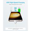 Anker cable USB C vers USB C, (60 W/3 A) 310 Câble de charge USB C pour iPhone 17/16, Samsung Galaxy S23, iPad Pro 2021, iPad Mini 6, iPad Air 4, MacBook Pro 2020, Switch (0,9 m)(blanc)