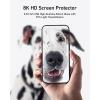 Anker écran de protection durable pour iPhone 16 Plus(2 filtres), verre Corning, installation facile et rapide, Ultra HD 8K, dureté 9H, résiste aux rayures et aux impacts, garantie 12 mois
