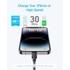Anker iPhone Fast Charging Cable, 2 Pack 6ft 310 USB-C to Lightning MFi Certified Cable for iPhone 14 Plus, 14, 14 Pro Max, 13, 13 Pro, iPhone 12 (Blue, Charger Not Included)(90 cm)