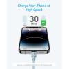 Anker iPhone Fast Charging Cable, 2 Pack 6ft 310 USB-C to Lightning MFi Certified Cable for iPhone 14 Plus, 14, 14 Pro Max, 13, 13 Pro, iPhone 12 (Blue, Charger Not Included)(6ft)