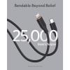 Anker iPhone USB C Cable, PowerLine III Flow USB-C to Lightning PD Cable, Compatible with iPhone 13/13 Pro Max/12/11 Pro/X/XS/XR/8 Plus, AirPods Pro, 35.4 Inch, MFi Certified, Silica Gel (Midnight(Black)