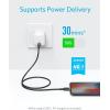 Anker iPhone USB C Cable, USB-C to Lightning Cable 180 cm with MFi Certification – PowerLine II Power Delivery Compatible Cable for iPhone X/XS/XR/XS Max/8/8 Plus(Black)