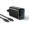 Anker 335 67W USB C Charger, High Performance Power Supply with PIQ 3.0, 3 Port Fast Charger, PD for iPhone 16/15/14, MacBook Pro, iPad, Galaxy, Pixel and Others (USB C Cable)