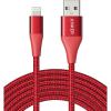 Anker 551 USB A to Lightning Charging Cable (10ft), MFi Certified iPhone Cable, Suitable for iPhone iPhone 13 13 Pro 12 Pro Max 12 11 X XS XR 8 Plus and More (Red)