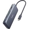 Anker 7 in 1 Hub with USB-C Power Delivery Port 60W Passthrough, 1 x 1 Gbps Ethernet Port, 1 x HDMI 4K, 2 x USB 3.0 and SD/microSD Card Readers for MacBook Pro 2016/2017/2018, Chromebook, XPS