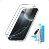 Anker Easy Fit HD Screen Protector, ShieldX Ultra Durable Screen Protector, Dust and Fingerprint Protection, Easy and Quick Installation 6.1 Inch for iPhone 16 Pro (2 Protectors)