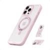 Anker FlexStand Magnetic Phone Case, Anti-Slip, Drop Resistant, Protective Case with Ring Stand, Compatible MagSafe, Exclusively Designed for iPhone 15 6.1 Inch(Pink)