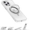 Anker FlexStand Magnetic Phone Case, Anti-Slip, Drop Resistant, Protective Case with Ring Stand, Compatible MagSafe, Exclusively Designed for iPhone 15 6.1 Inch(Clear)