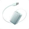 Anker Nano External Battery 10000mAh with Retractable InstaCord Cable 70cm, Compact Power Bank 45W Max Power Bank, Smart Display, for iPhone 17 Pro Max, iPad, Galaxy, Pixel(Green)