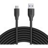 Anker PowerLine Câble USB C vers USB 3.0 avec Résistance 56k ohms [3 m] pour Appareils USB Type C (nouveau MacBook, ChromeBook Pixel, Nexus 5X/6P, Nokia N1, OnePlus 2, Galaxy S8/+, MacBook …)(Noir)