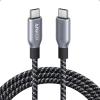 Anker Premium USB C to USB C Cable, 240W USB C Cable Fast Charging, High Durability Upcycled Nylon Braided USB 2.0 Cable for iPhone 16/16 Pro/16 Pro Max/16 Plus, MacBook, iPad, Galaxy S24(6ft)(180 cm)