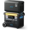 Anker SOLIX F2000 Portable Electric Station, 767 PowerHouse, 2048Wh Solar Generator with 2 x 200W Solar Panels, LiFePO4 Batteries, 3 AC Outlets Up to 2300W for Motorhome, Home(SOLIX F2000+Extra Battery)