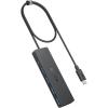 Anker USB C Hub, Macbook Pro Adapter with Multiple USB 3.0 Ports, OTG 5Gbps Ultra Thin 8 Inch Cable, for MacBook, Mac Pro, Mac Mini, iMac, Surface Pro, XPS, PC, USB Flash Drive, Portable Hard Drive(60cm)