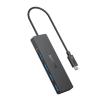 Anker USB C Hub, Macbook Pro Adapter with Multiple USB 3.0 Ports, OTG 5Gbps Ultra Thin 8 Inch Cable, for MacBook, Mac Pro, Mac Mini, iMac, Surface Pro, XPS, PC, USB Flash Drive, Portable Hard Drive(20cm)