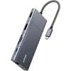Anker USB C Hub, PowerExpand 11 in 1 Docking Station, with HDMI and DP 4K@60Hz, 100W Power, USB-C and 3 USB-A Data Ports, 1Gbps Ethernet, 3.5mm Audio, Card Reader