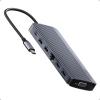 Anker USB-C Hub (14-in-1, Triple Display), Triple Display, HDMI 4K@60Hz with 100W Max, USB-C USB-A 5Gbps Data Ports, for MacBook, Lenovo, Dell XPS, HP Laptops (No Charger)