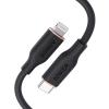 Anker iPhone USB C Cable, PowerLine III Flow USB-C to Lightning PD Cable, Compatible with iPhone 13/13 Pro Max/12/11 Pro/X/XS/XR/8 Plus, AirPods Pro, 35.4 Inch, MFi Certified, Silica Gel (Midnight(Black)