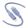 Anker iPhone USB C Cable, PowerLine III Flow USB-C to Lightning PD Cable, Compatible with iPhone 13/13 Pro Max/12/11 Pro/X/XS/XR/8 Plus, AirPods Pro, 35.4 Inch, MFi Certified, Silica Gel (Midnight(lavender)